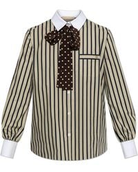 Valentino Garavani - Shirt With Scarf - Lyst