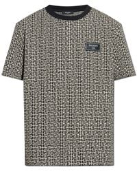 Balmain - T-Shirt With Monogram - Lyst