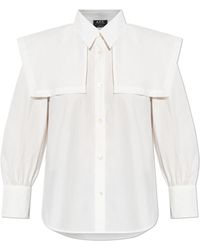 A.P.C. - Shirt With Detachable Wide Collar - Lyst