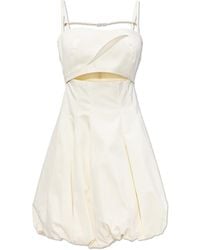 Versace Jeans Couture - Short Dress With Decorative Slits - Lyst
