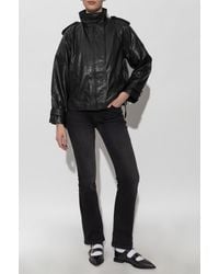 AllSaints - Lambskin Leather Jacket 'Serne' - Lyst