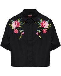 KENZO - Shirt With Colorful Embroidery - Lyst