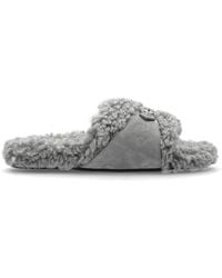 Balenciaga - 'Furry Slide' Slides - Lyst