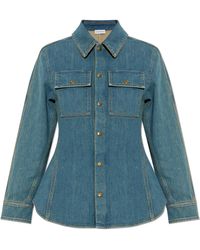 Burberry - 'Dakota' Denim Shirt - Lyst