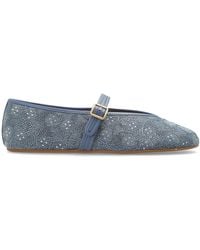COACH - Ballet Flats With Shimmering Sequins - Lyst