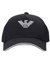 Emporio Armani Branded Baseball Cap - Black