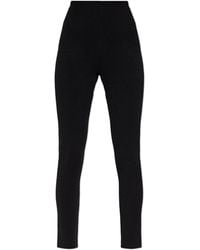 Balmain - Wool Trousers With Sewn-In Logo - Lyst