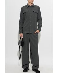 Ami Paris - Wool Shirt With Pockets - Lyst