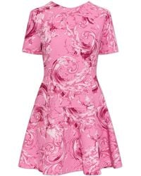 Versace Jeans Couture - Dress With "Barocco" Pattern - Lyst