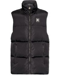 Palm Angels - Down Vest With Logo, - Lyst