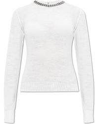 Stella McCartney - Sweater With Decorative Chain - Lyst