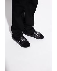 Givenchy Slides With Logo - Black