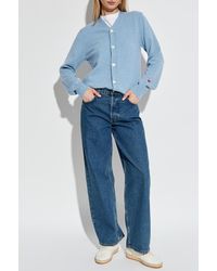 COMME DES GARÇONS PLAY - Cardigan With Logo Patch - Lyst