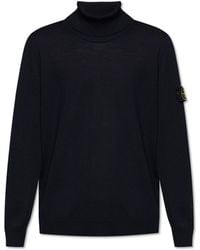 Stone Island - Wool Turtleneck - Lyst