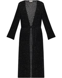 Akep - Crocheted Cardigan With Shimmering Sequins - Lyst