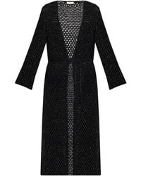 Akep - Crocheted Cardigan With Shimmering Sequins - Lyst