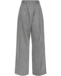 Ganni - Striped Pattern Trousers - Lyst
