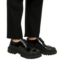 Dolce & Gabbana Lace-up Platform Shoes - Black