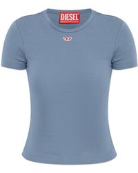 DIESEL - T-Shirt 'T-Ele-Long-D' - Lyst