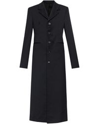 Balenciaga - Long Coat With Vintage Effect - Lyst