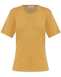 Lemaire - T-Shirt With A Round Neckline - Lyst
