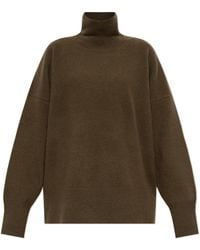 Rohe - Wool Turtleneck With Fringes - Lyst