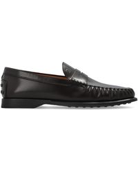 Tod's - Leather Shoes 'Loafers' - Lyst