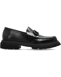 Ferragamo - Leather 'Cocoon' Loafers - Lyst