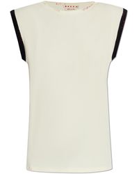 Marni - Top With Decorative Stitching - Lyst