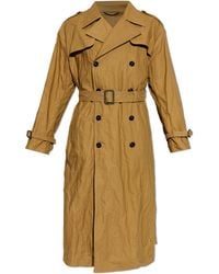 Dolce & Gabbana - Trench Coat With A Crinkled Effect - Lyst