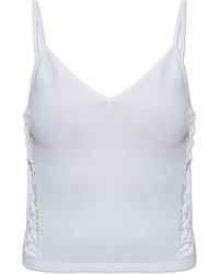 DSquared² - Top With Decorative Side Cut-Outs - Lyst