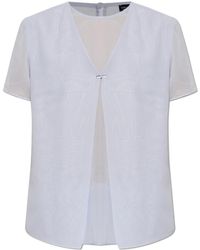 Emporio Armani - Top With A Round Neckline - Lyst