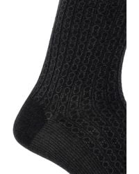 Ferragamo Patterned Socks - Gray