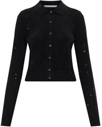 Alexander Wang - Cardigan With Shimmering Sequins - Lyst
