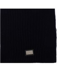 Dolce & Gabbana - Scarf With Logo Detail - Lyst