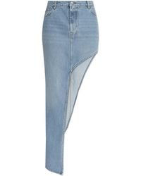 Coperni - Asymmetrical Denim Skirt - Lyst