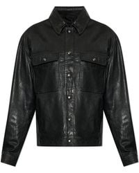 AllSaints - "Shelton" Leather Jacket - Lyst