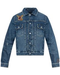 AllSaints - Denim Jacket "Exile" - Lyst
