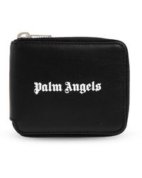 Palm Angels - Leather Wallet With Logo - Lyst