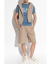 EA7 - T-Shirt With A Printed Logo - Lyst