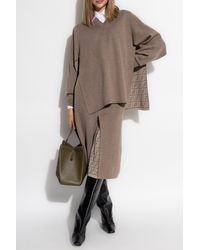 Fendi - Skirt With Front Slit - Lyst