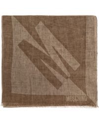 Moschino - Scarf With Logo - Lyst