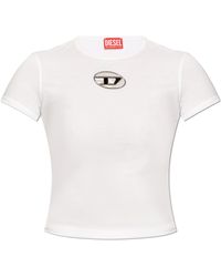 DIESEL - T-shirt `t-uncutie-long-od`, - Lyst