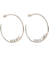 Marc Jacobs - Brass Earrings With Logo, - Lyst