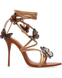 Sophia Webster - 'vanessa' Heeled Sandals In Leather, - Lyst