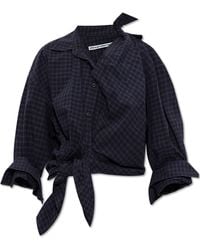 Alexander Wang - Checked Pattern Shirt, - Lyst