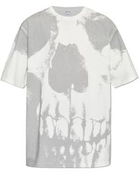 McQueen - T-Shirt With A Distinctive Skull Motif - Lyst