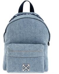Off-White c/o Virgil Abloh - 'Jitney' Denim Backpack - Lyst