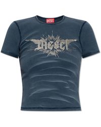 DIESEL - T-shirt `t-ele-long-p2`, - Lyst