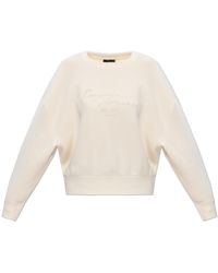 Emporio Armani - Sweatshirt With Embroidered Logo - Lyst